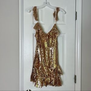 Gold Sequin Dress